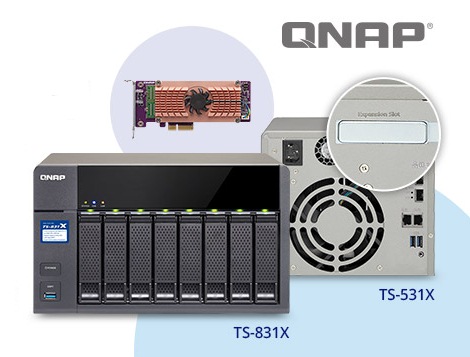 QNAP представила хранилища TS-831X и TS-531X с поддержкой плат расширения QM2 PCIe